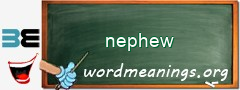 WordMeaning blackboard for nephew